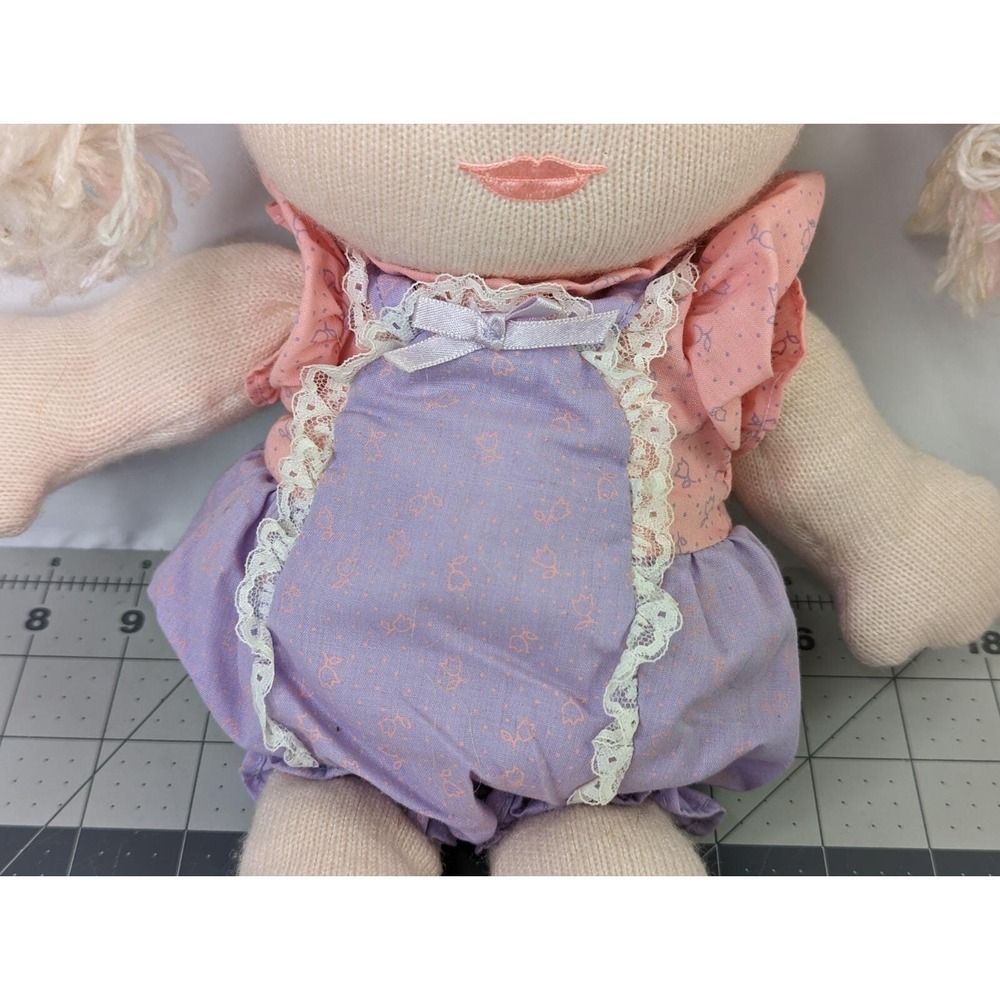 Playskool Grandmas Marshmallow Babies Doll‎ Yarn 16 Inch 1986 Stuffed Toy - Picture 3 of 12